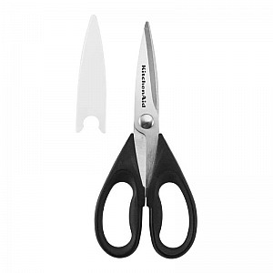 KitchenAid Kitchen Shears, 8.72-Inch, Stainless Steel, Dishwasher Safe, Protective Sheath