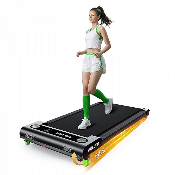 Walking Pad with Incline, Akluer Incline Walking Pad Treadmill for Home, 2.5 HP Under Desk Treadmill Small with Remote Control, Walking Pad Small Treadmill with LED Display