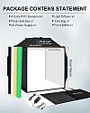 PULUZ Portable Photo Studio Light Box 16x16 inch, Dimmable LED Tent Kit