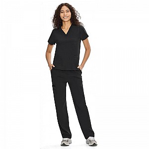 COZYFIT Scrubs for Women Set Medical Uniform - V-Neck Top & Straight Leg Pants with 9 Pockets, Unisex Workwear COZYFIT Scrubs for Women Set Medical Uniform - V-Neck Top & Straight Leg Pants with 9 Pockets, Unisex Workwear