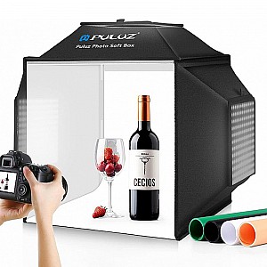 PULUZ Portable Photo Studio Light Box 16x16 inch, Dimmable LED Tent Kit PULUZ Portable Photo Studio Light Box 16x16 inch, Dimmable LED Tent Kit